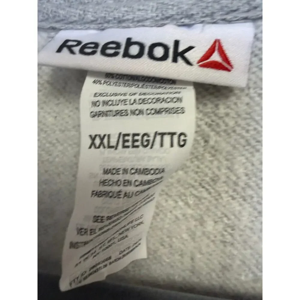 reebok womens plus size xxl gray collared pullover